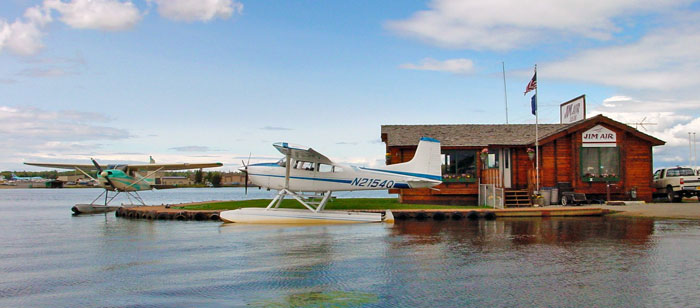 Float planes on Lake Hood, Anchorage, Alaska