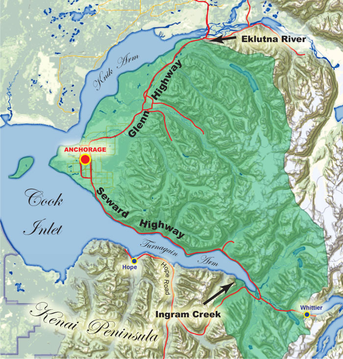 Anchorage Management Area Map (detailed)