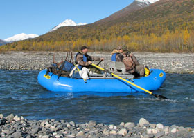 Float hunting on a larger Alaska river