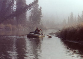 Float hunting a smaller Alaska river