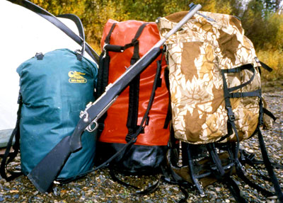 Bill's Bag 3.8, Bill's Bag 2.2, Barney's Moose Pack on an Alaska float hunt for moose