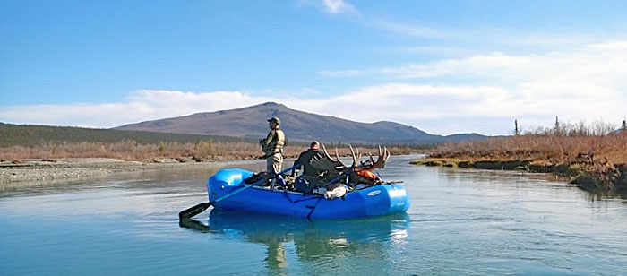 Float hunting for moose on a remote Alaska river.