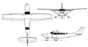 Cessna 206 line drawing