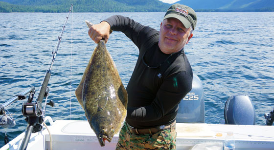 Halibut fishing in southeast Alaska