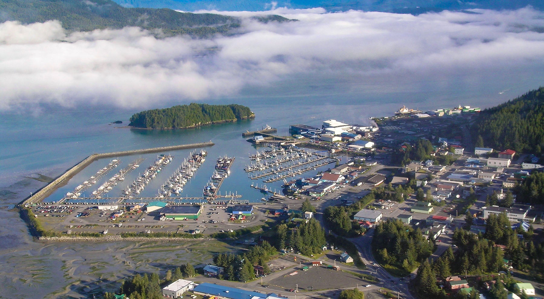 The harbor at Cordova, Alaska