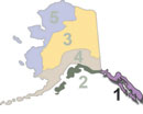 Region 1 Southeast Alaska map