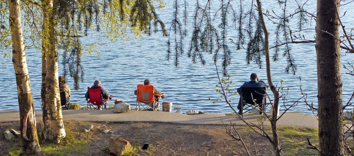 Fishing DeLong Lake, Anchorage, Alaska