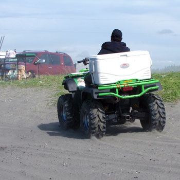 Kasilof River ATV riding on the beach