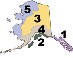 regional map of Alaska
